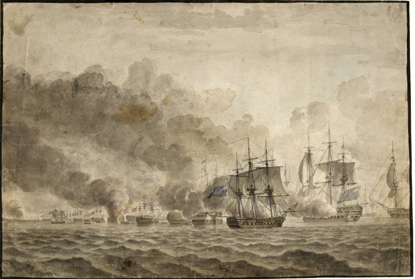 Slaget på Reden, C.W. Eckersberg, 1806