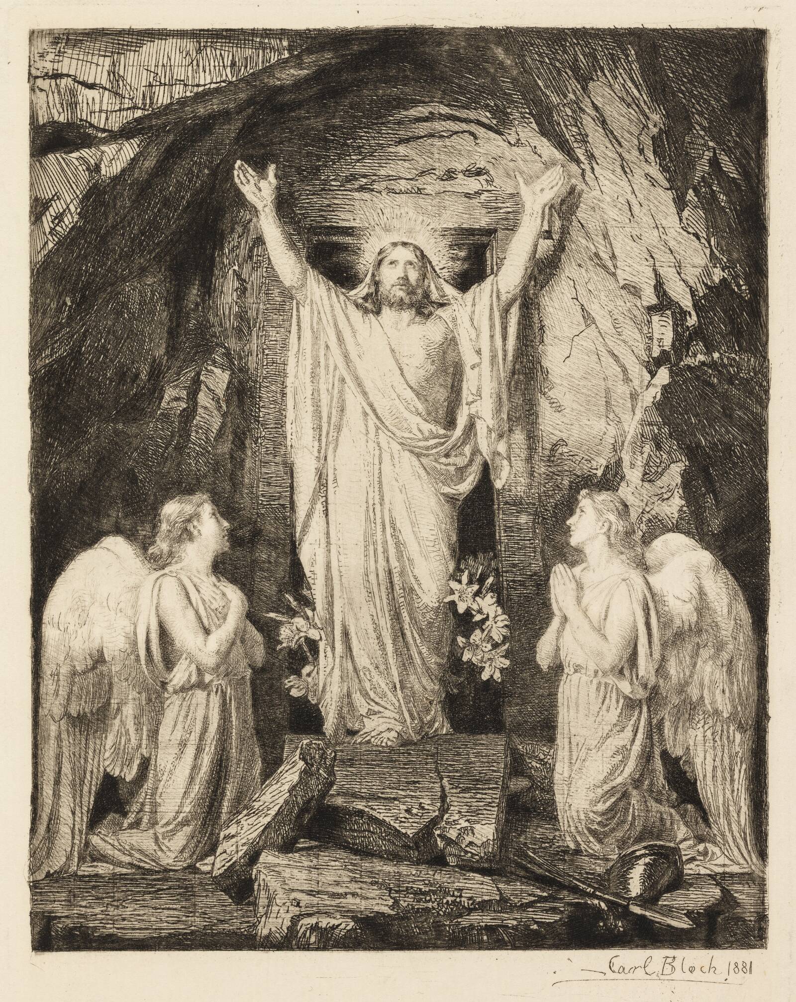 Kristi Opstandelse, Carl Bloch, 1881