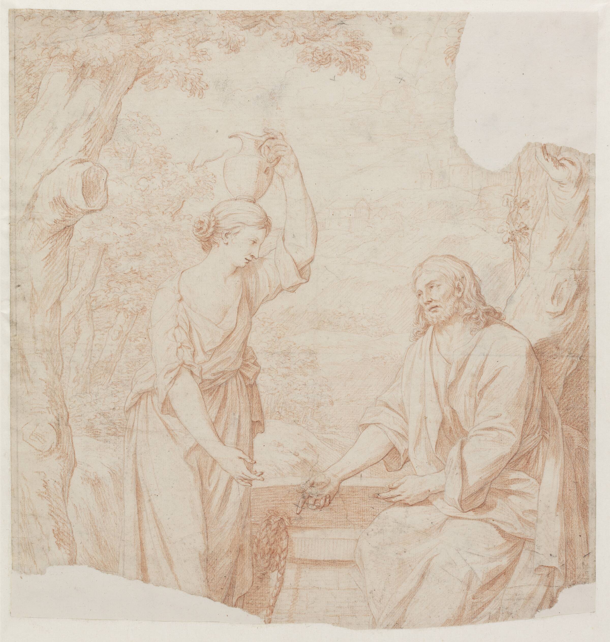 Kristi samtale med den samaritanske kvinde, J.G. Preisler, 1757-1780