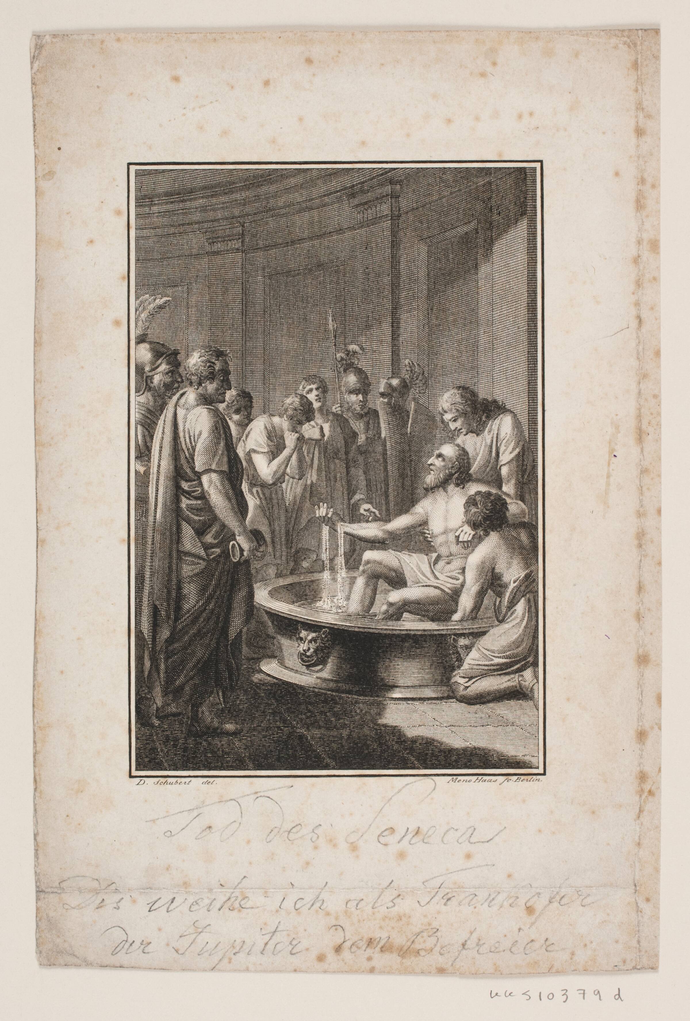 Senecas død, Meno Haas, 1752-1833