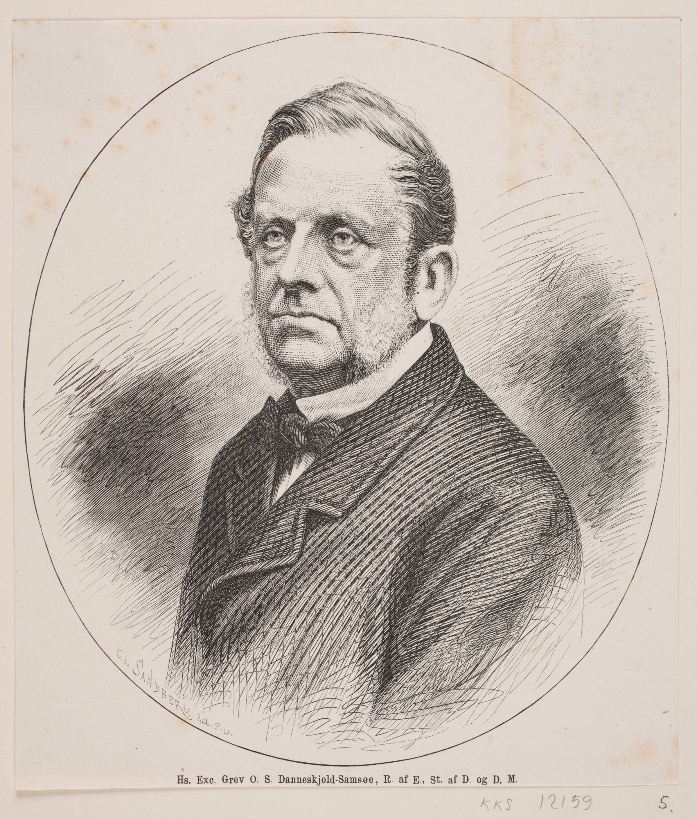 O. S. Danneskjold-Samsøe, Carl Leonard Sandberg, 1874