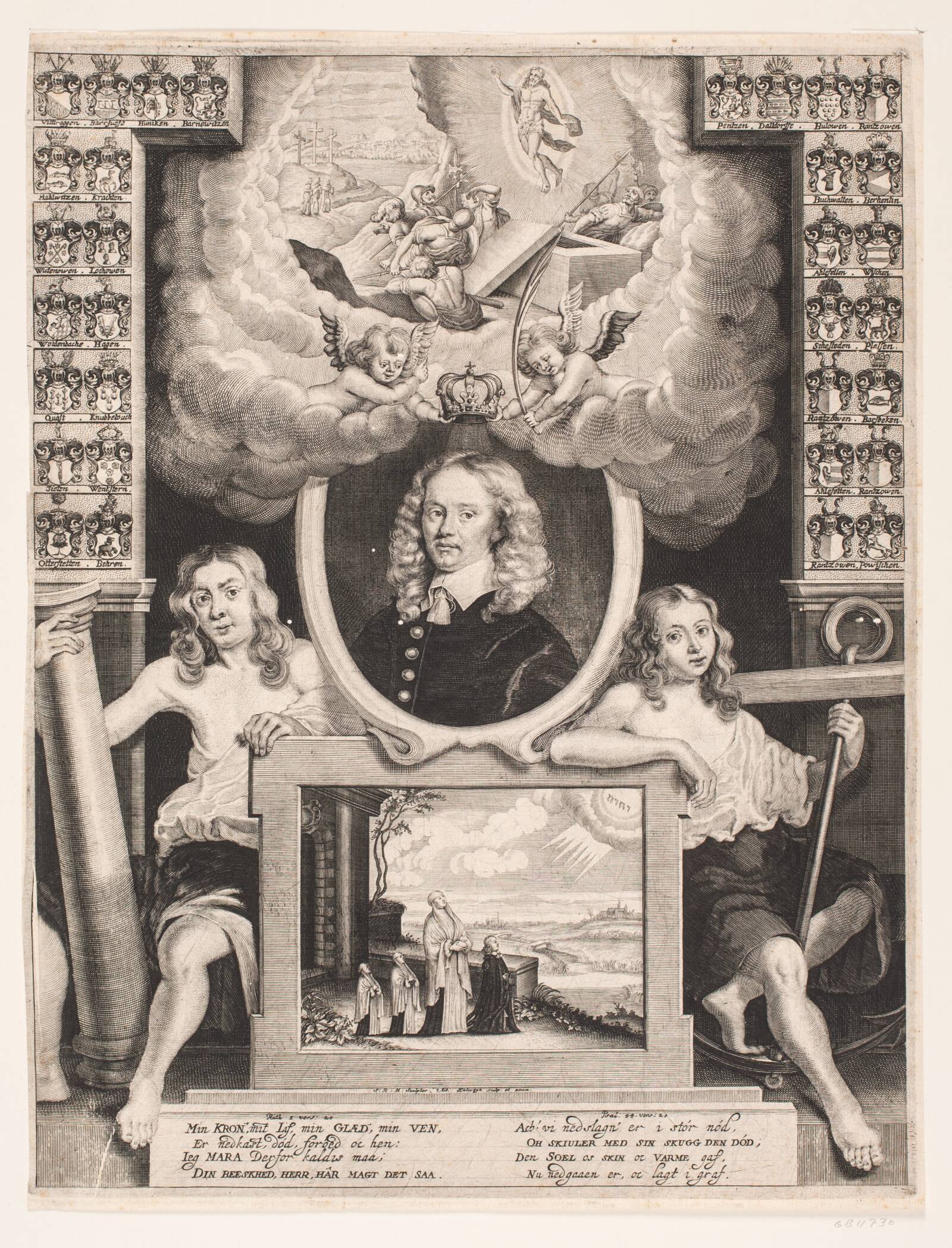 Frederik Barnewitz. Mindeblad, Albert Haelwegh, 1655