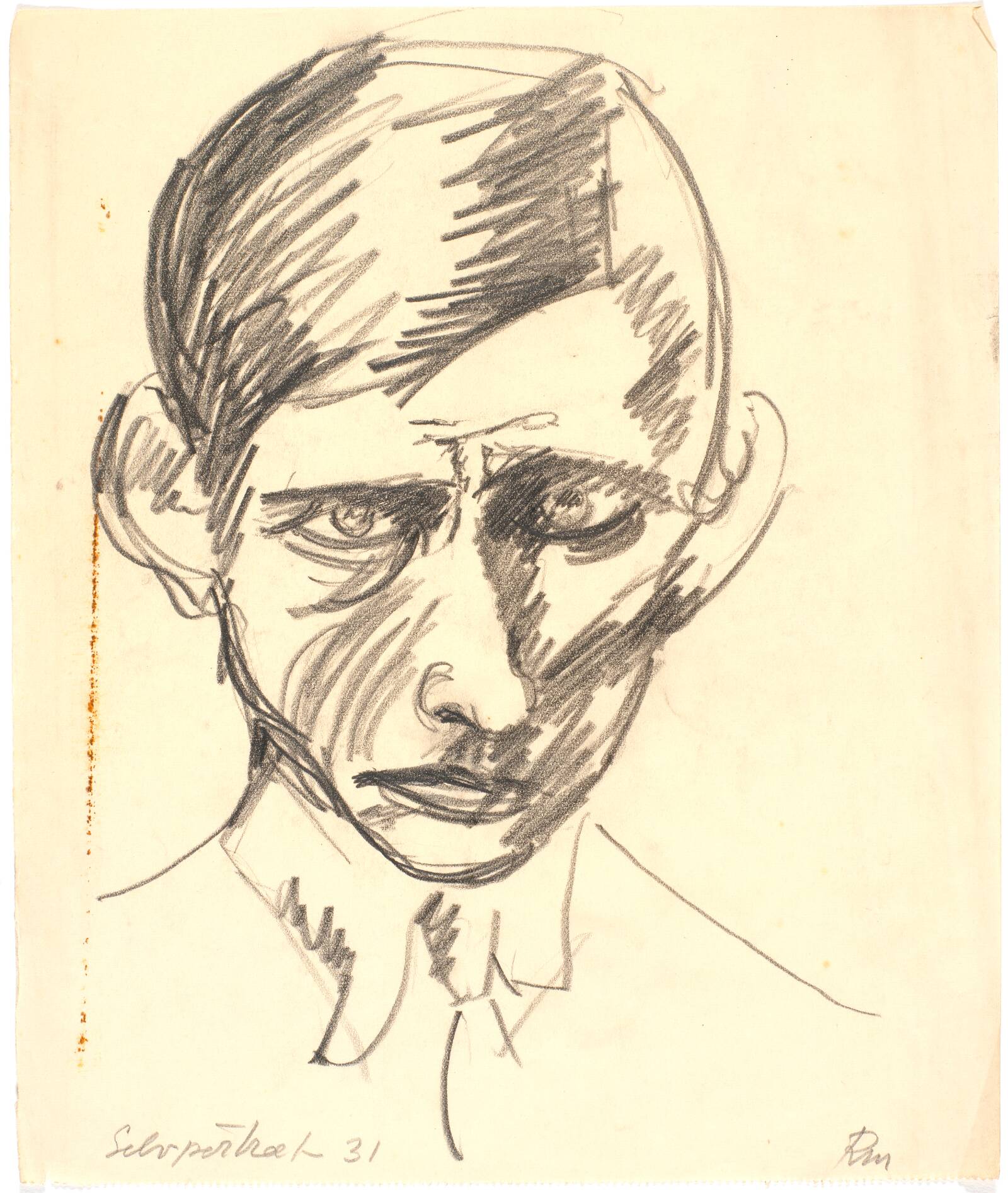 Selvportræt, Richard Mortensen, 1930-1932