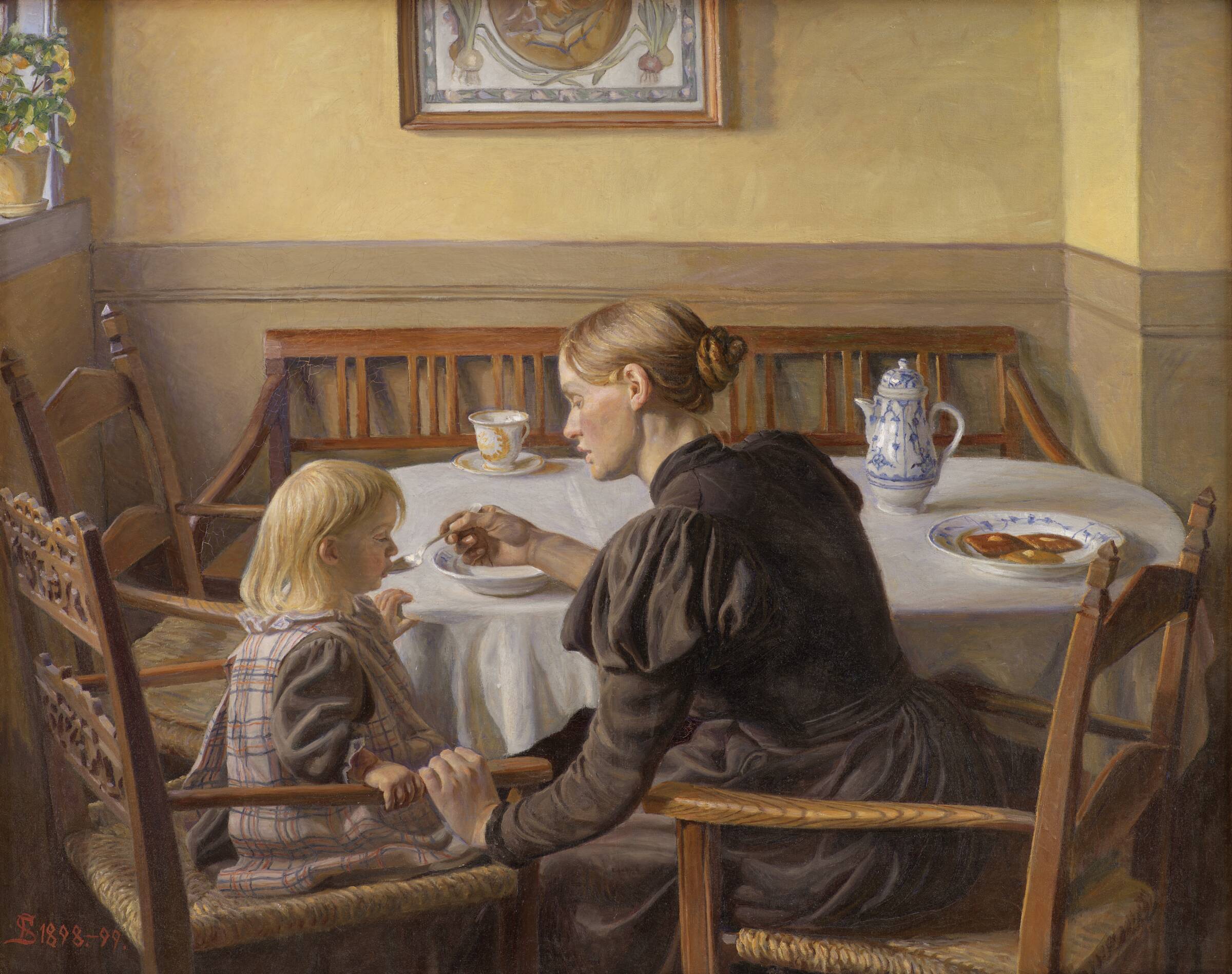 Moder og datter, Fritz Syberg, 1898-1899
