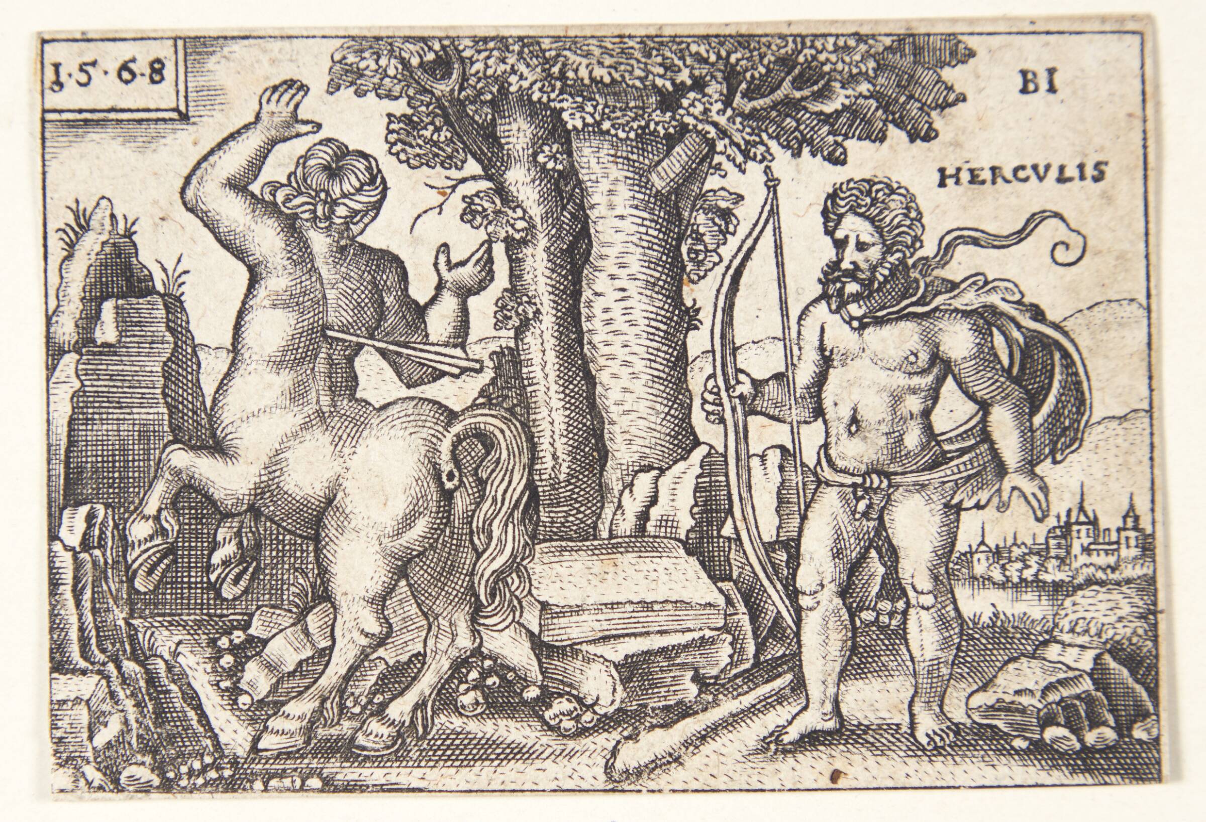 Herkules og Nessus, Balthasar Jenichen, 1568