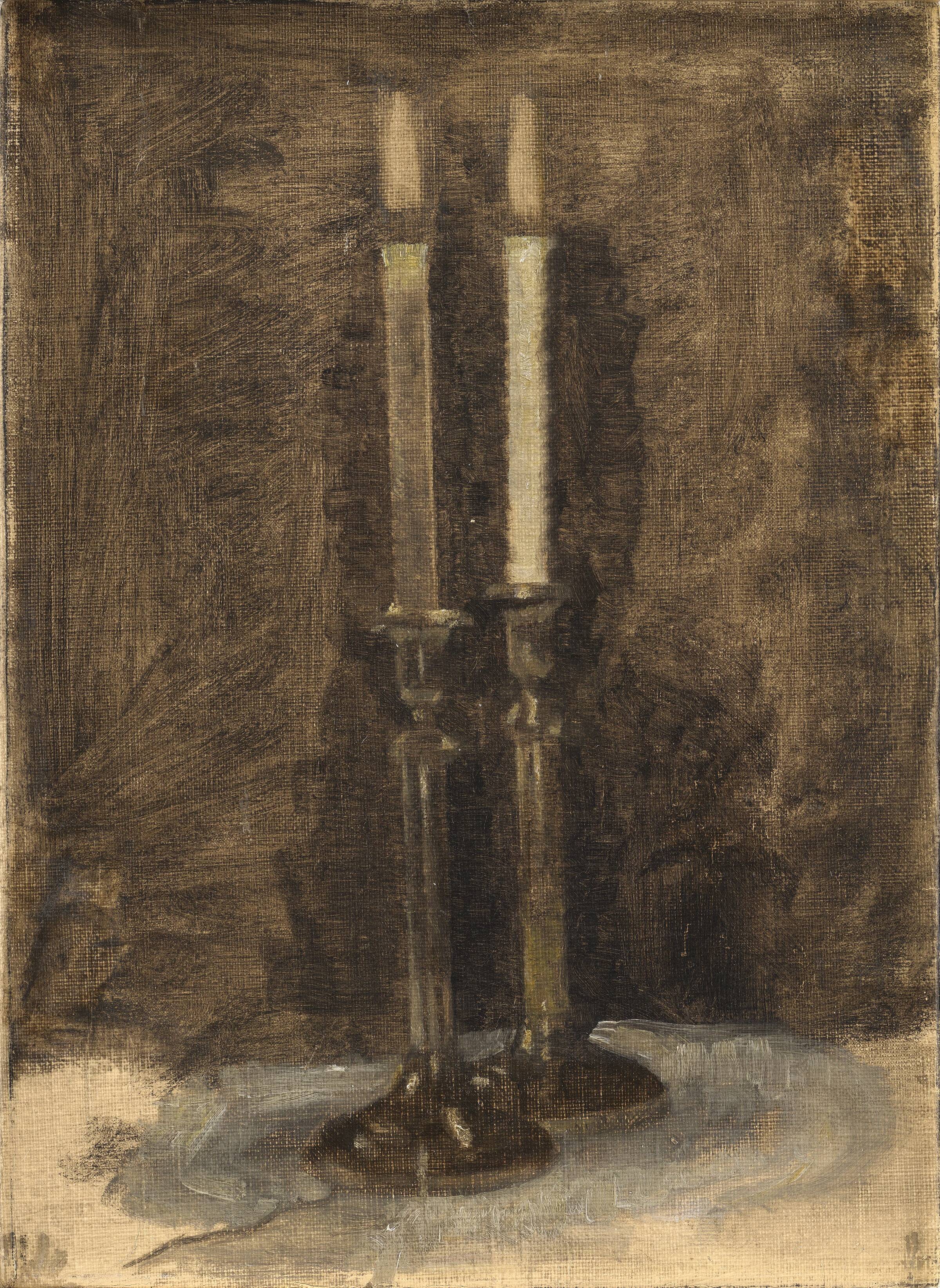To lys på et bord, Vilhelm Hammershøi, 1901