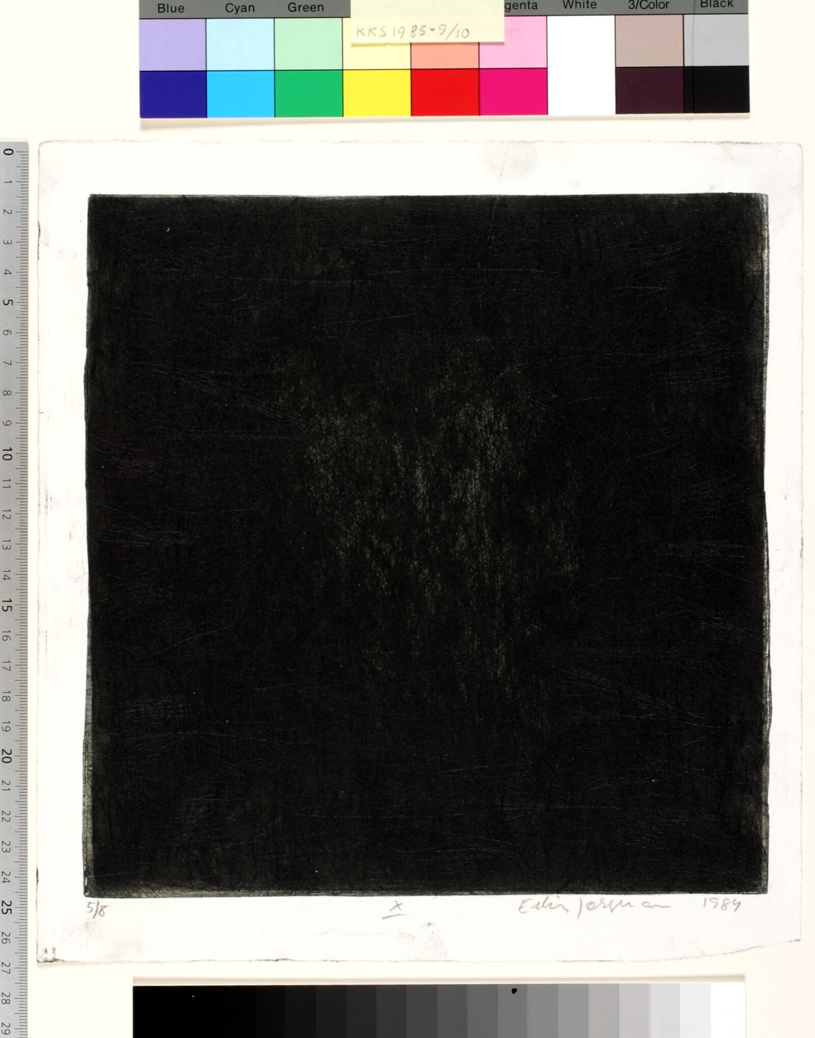 Dagbogsblad X, Erling Jørgensen, 1984