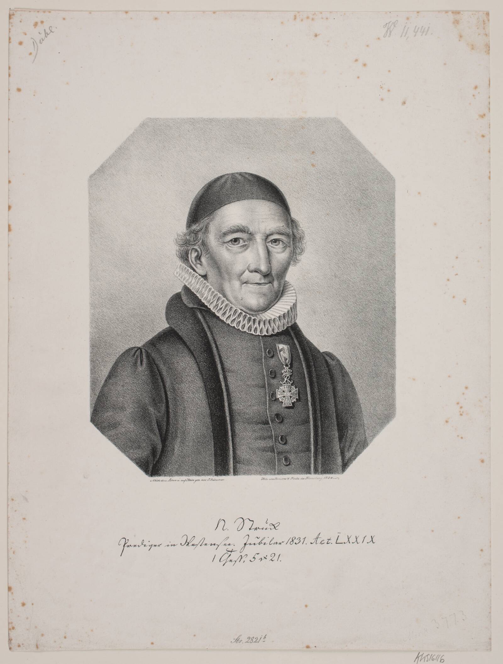 Nicolaus Struck, J. Bunson, 1834