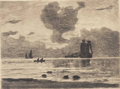 Aften på havet