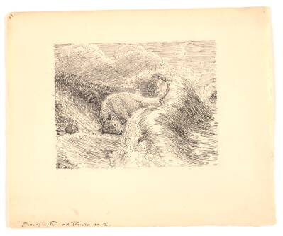 Illustration til "Sandflugten ved Tisvilde"