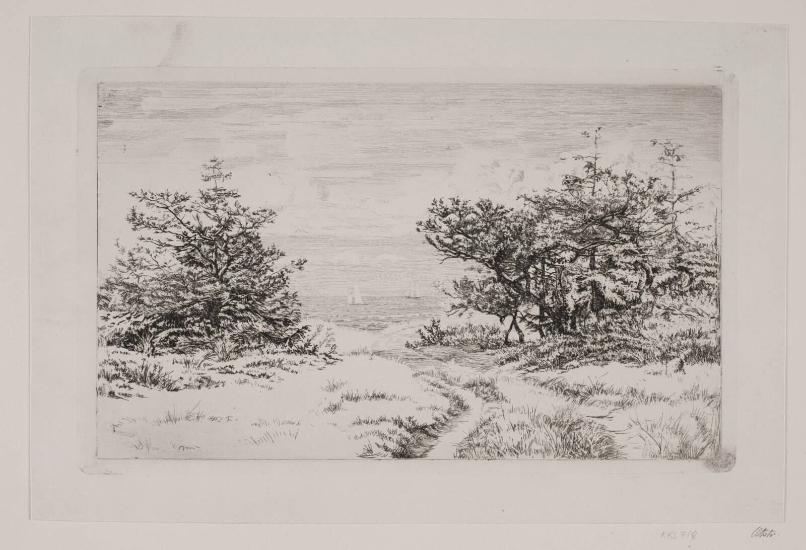 Udsigt til Havet, Carl Bloch, 1887