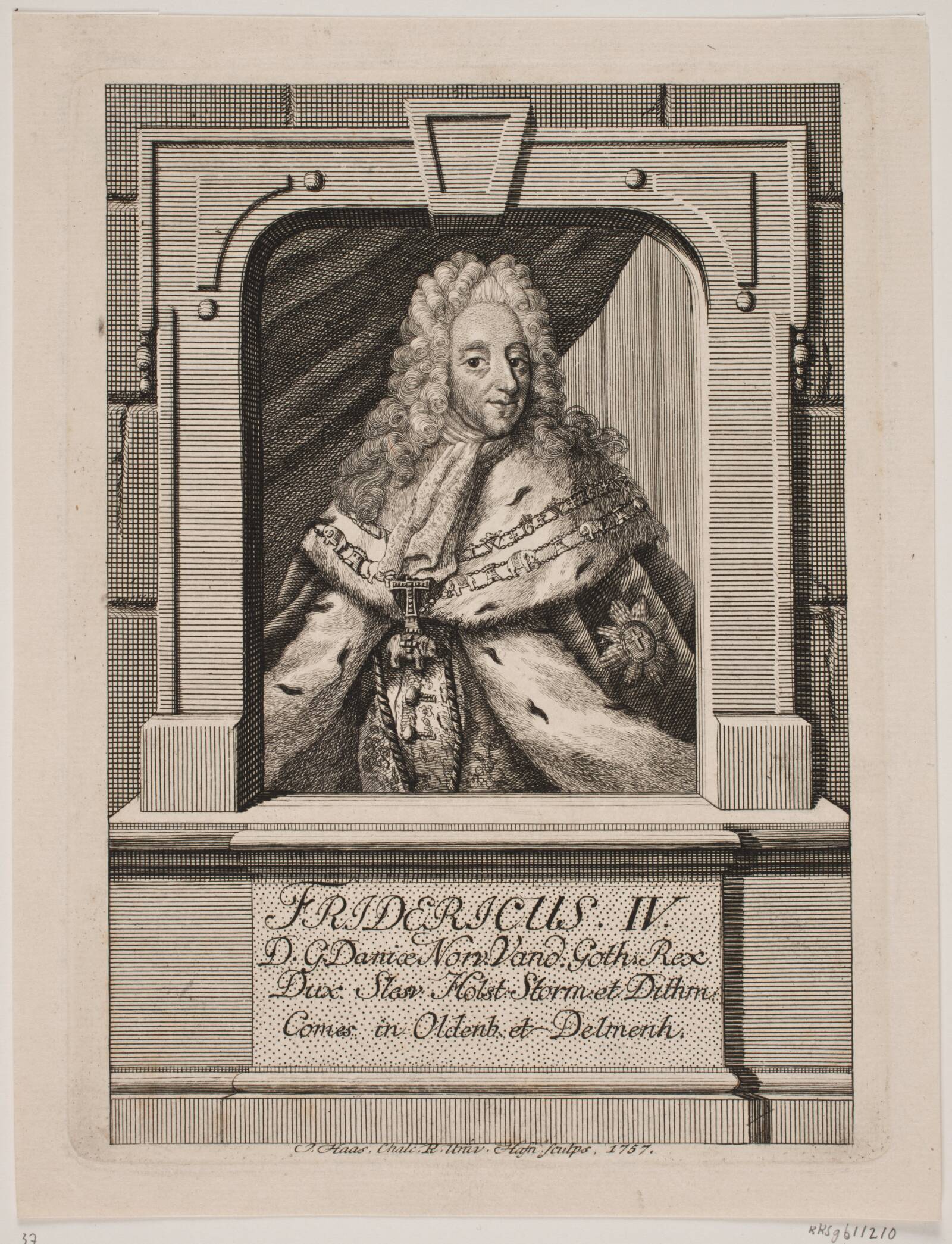 Frederik IV, Jonas Haas, 1757