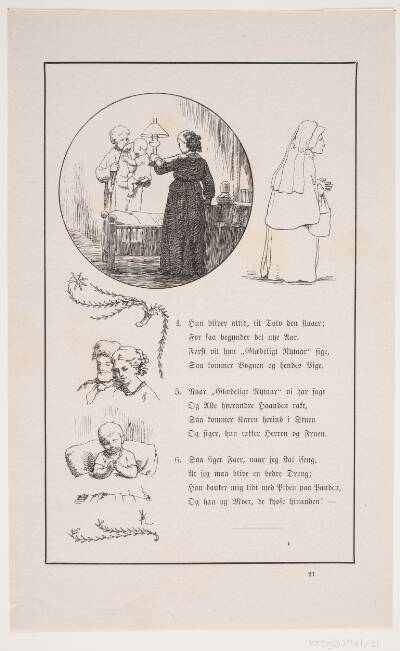 Illustration til Johan Krohn, "Peters jul"