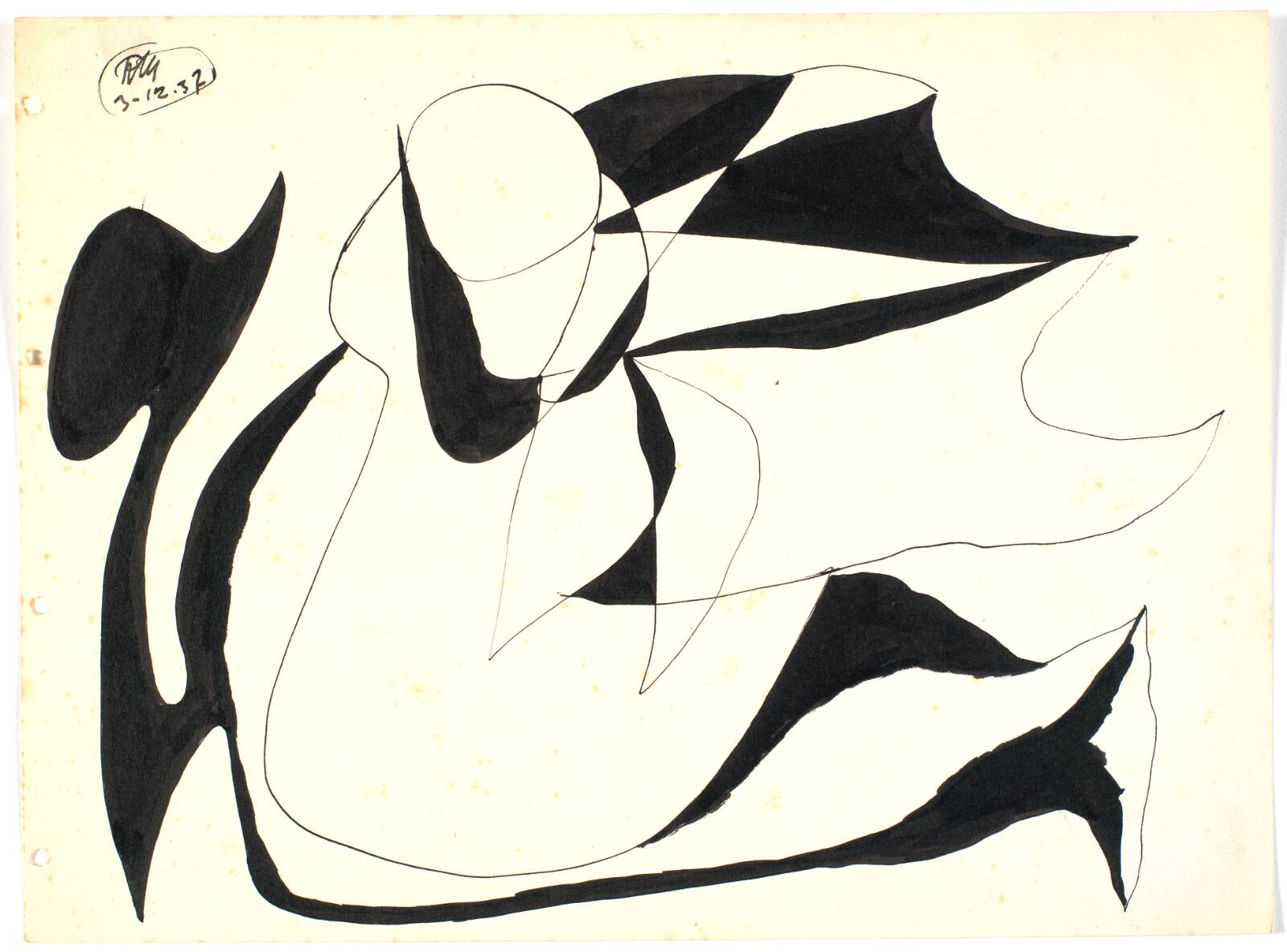 Botanisk figuration, Richard Mortensen, 1937