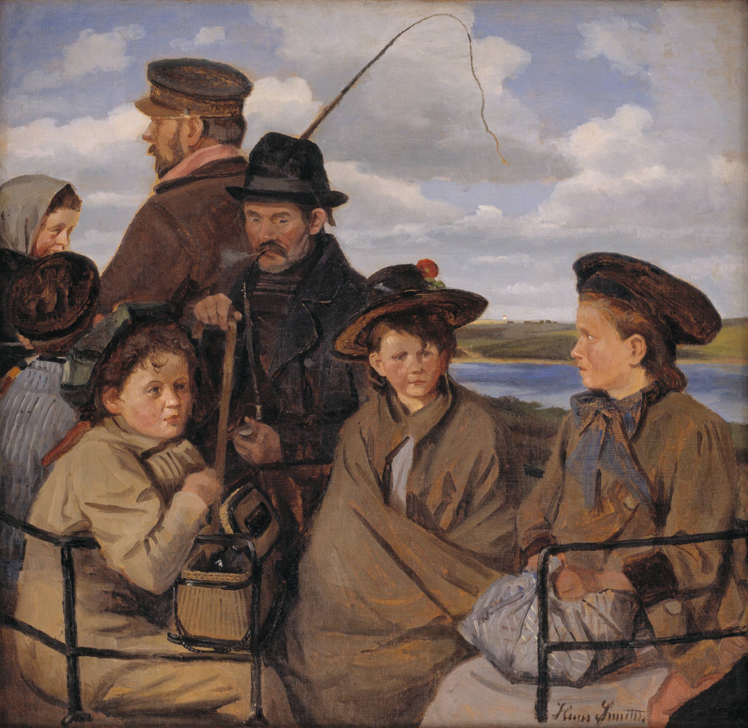 I dagvognen. Kunstnerens broderbørn, Hans Smidth, 1898-1902