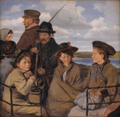 I dagvognen. Kunstnerens broderbørn