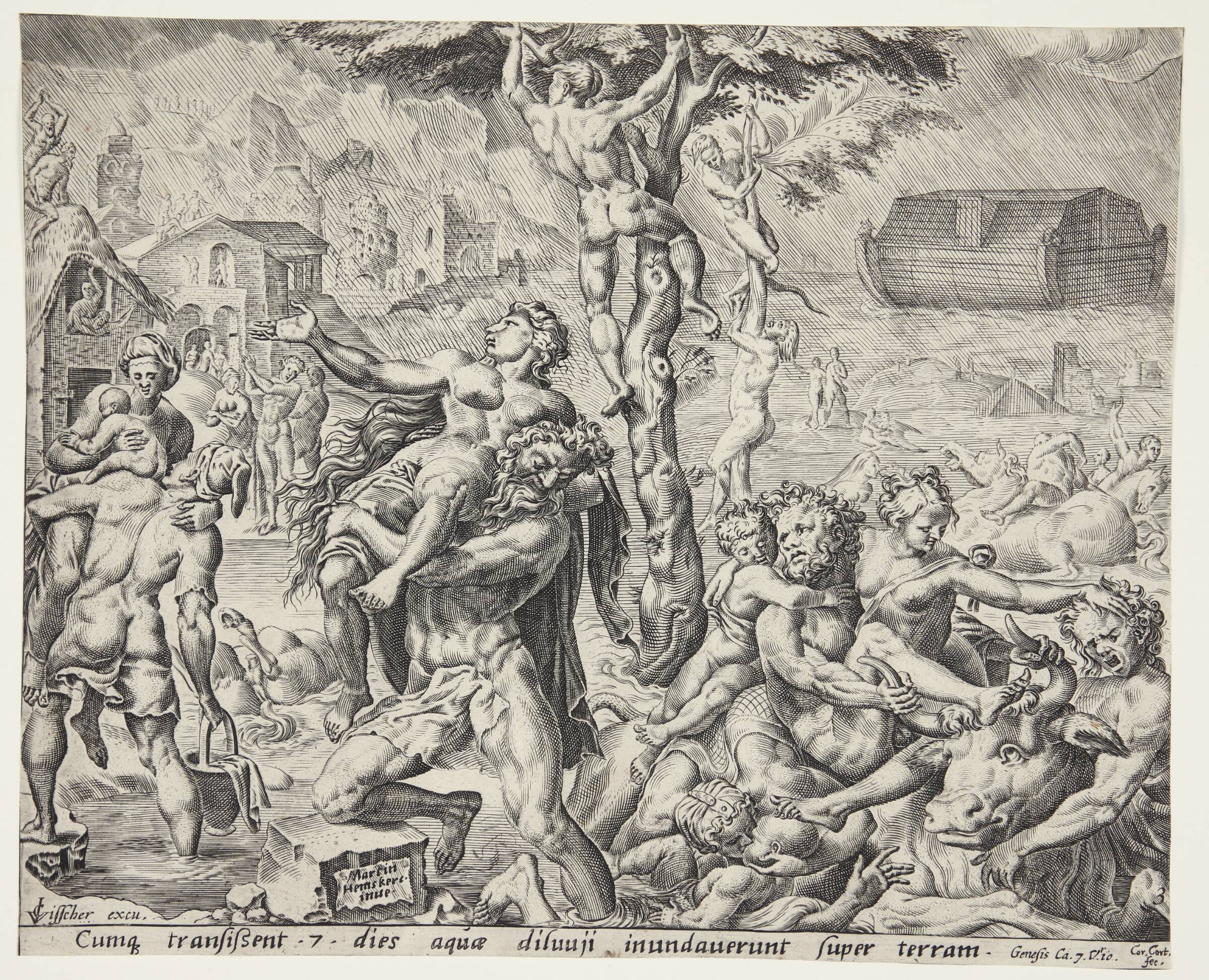 Syndfloden, Cornelis Cort, 1559