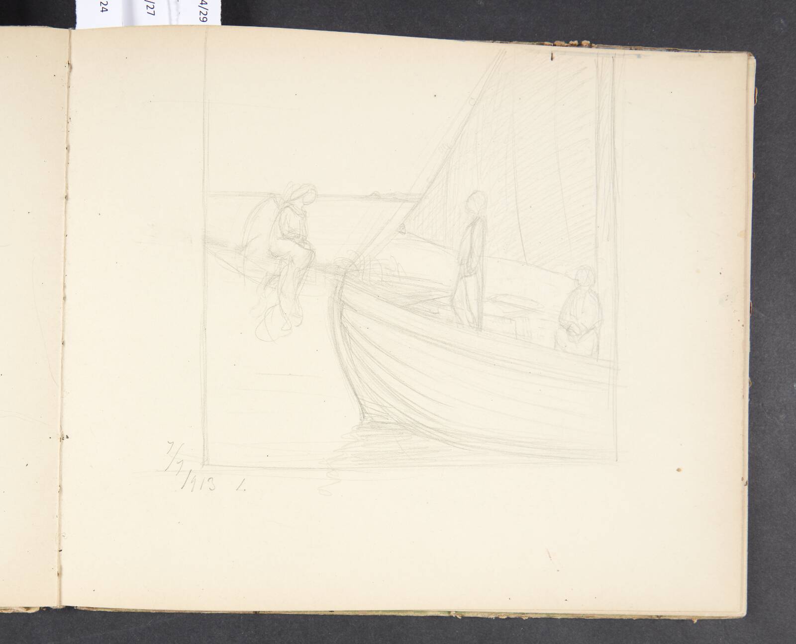 Studie til "Jomfru Blidelil", Agnes Slott-Møller, 1913