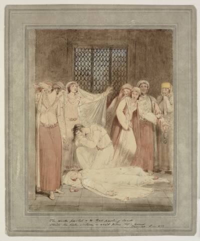 "The circle parted" Scene fra Henry Gally Knight's Phrocyne, et græsk eventyr