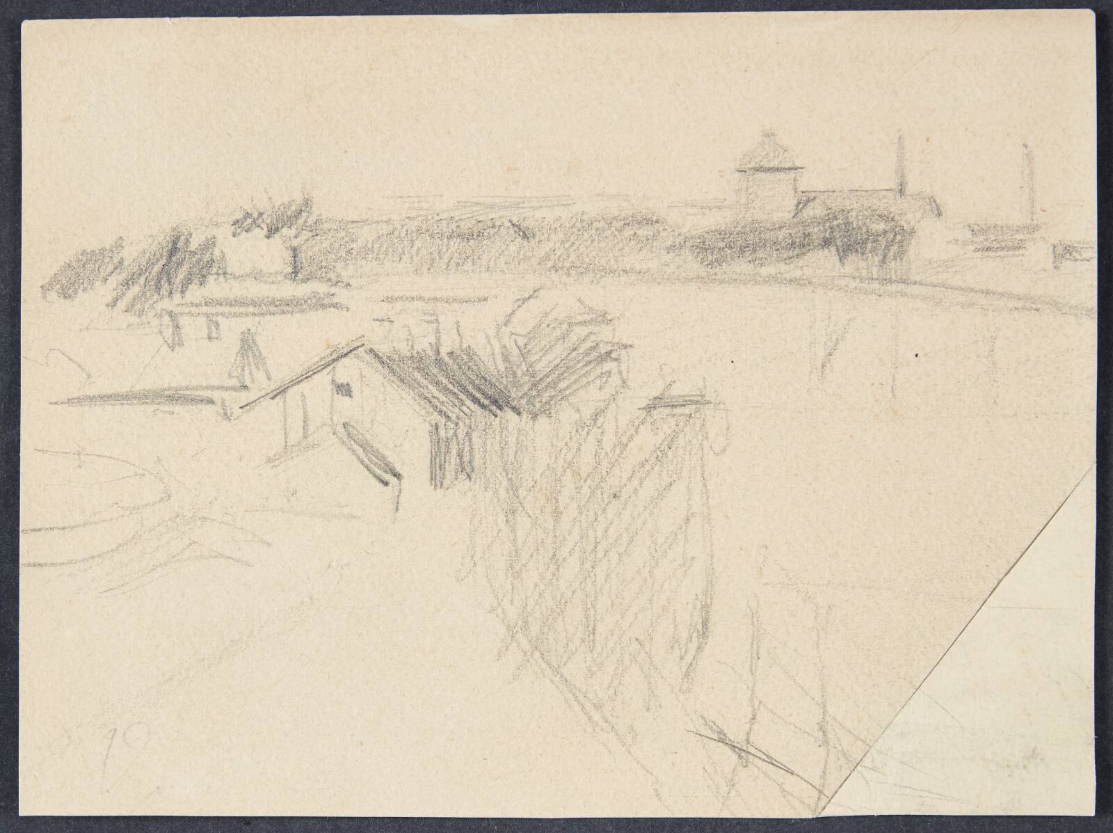 Landskab med å, Albert Gottschalk, 1866-1906
