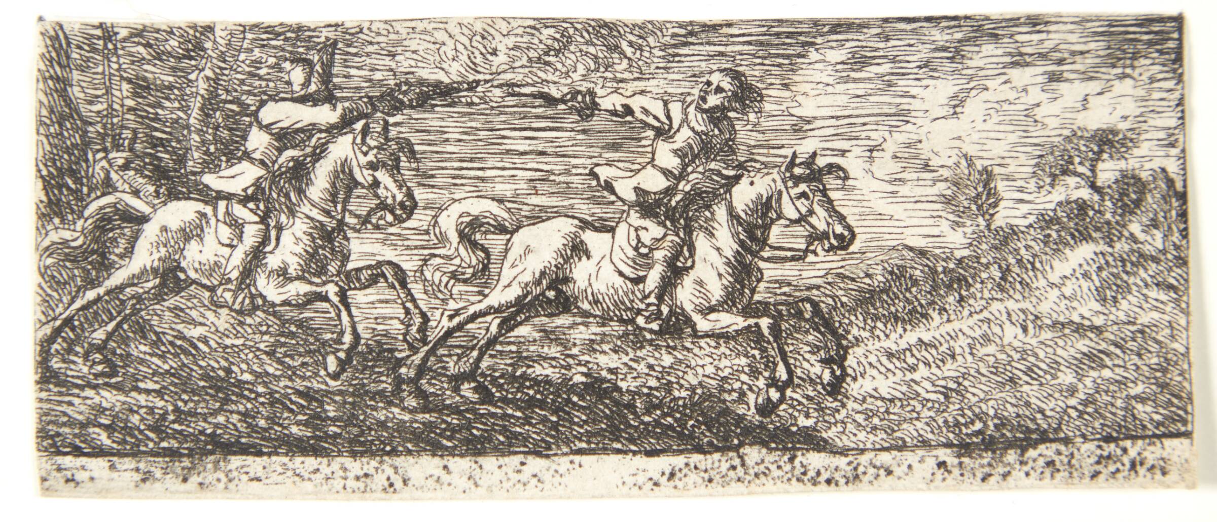 To kæmpende ryttere, Pieter van Laer, 1599-1642