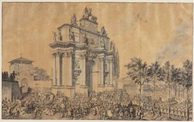 Triumfbue for Frans III af Lothringen og Maria Theresia ved deres indtog i Firenze 1739