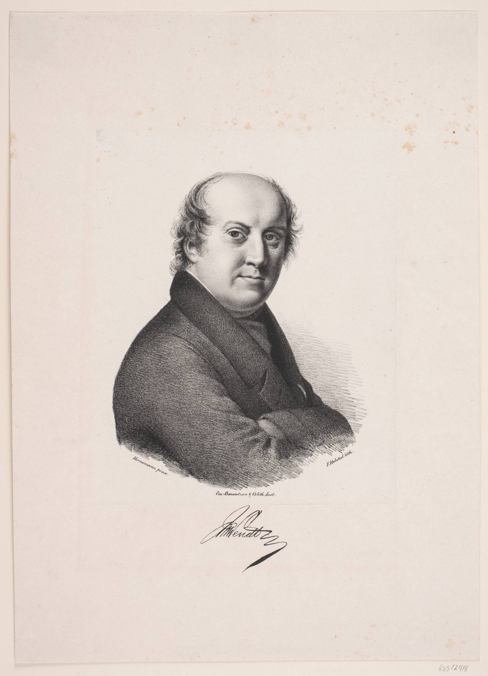 J. C. Wendt, Frederik Ferdinand Helsted, 1838