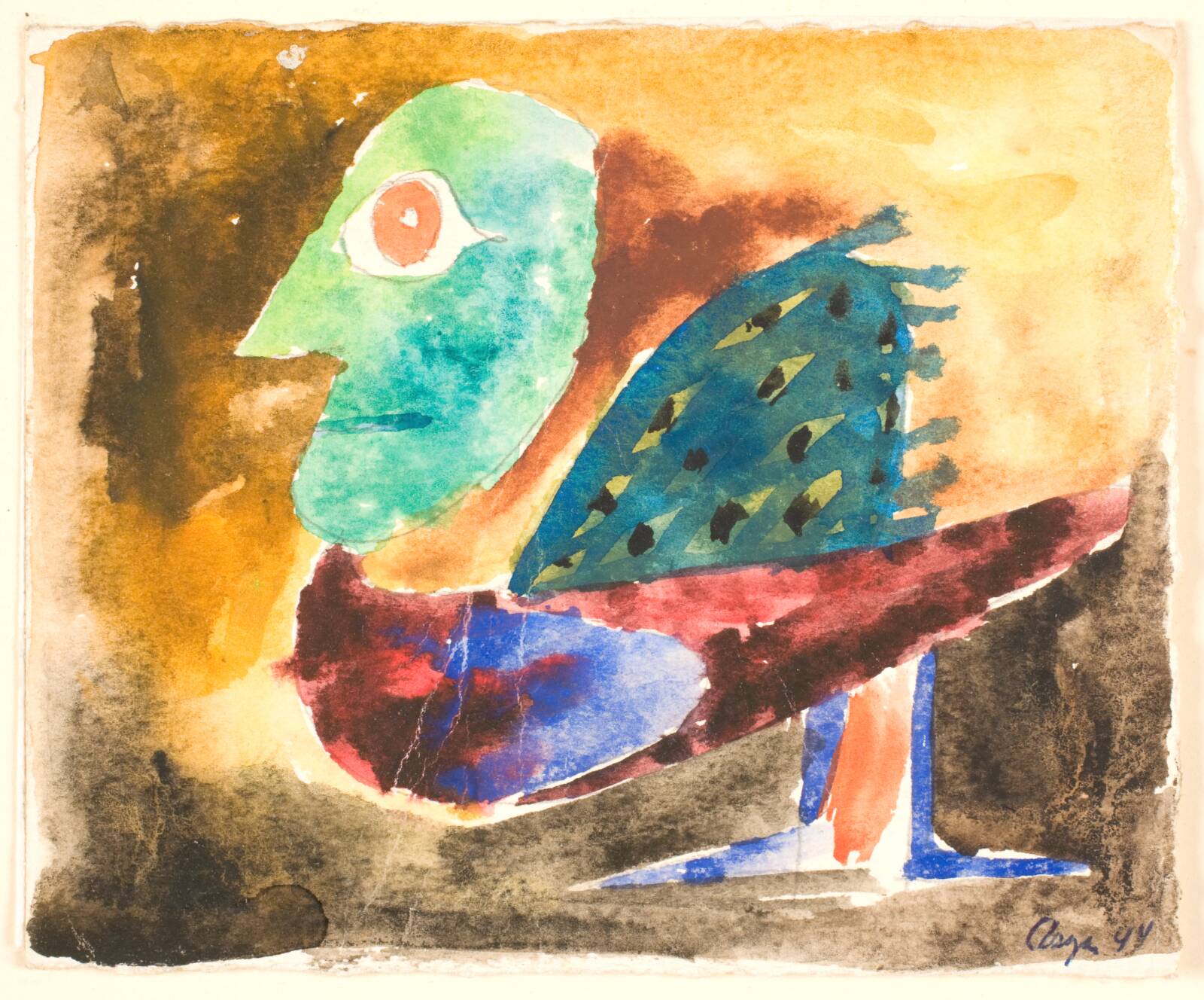 Stor fugl, Asger Jorn, 1944