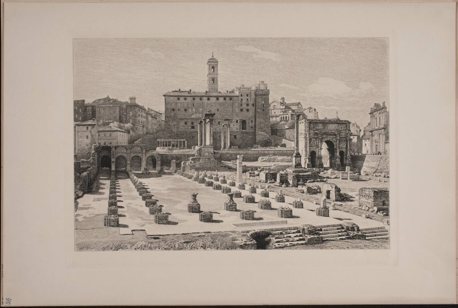 Forum Romanum, by Karl Jensen, 1910