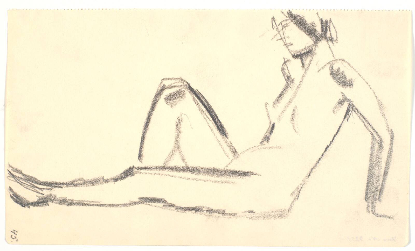 Siddende model, Isakson, Karl, 1914-1915