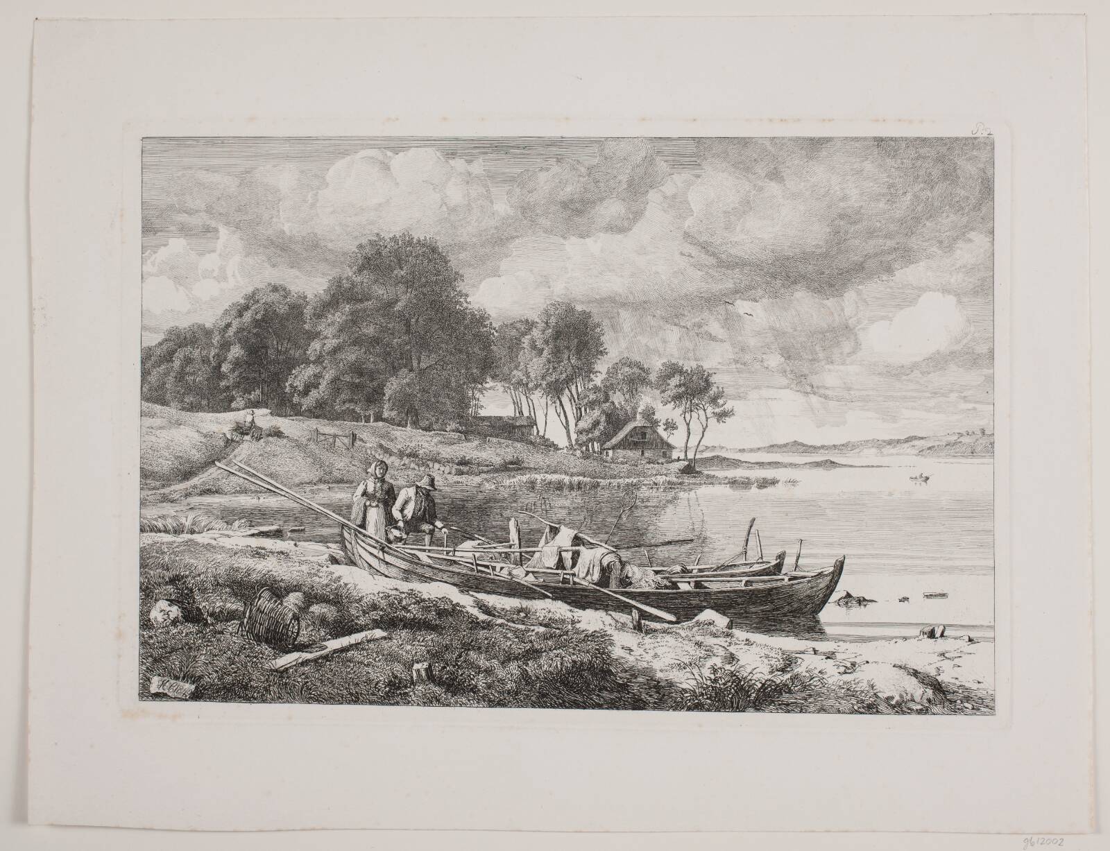 Parti ved Furesøen, Hermann Carmiencke, 1849