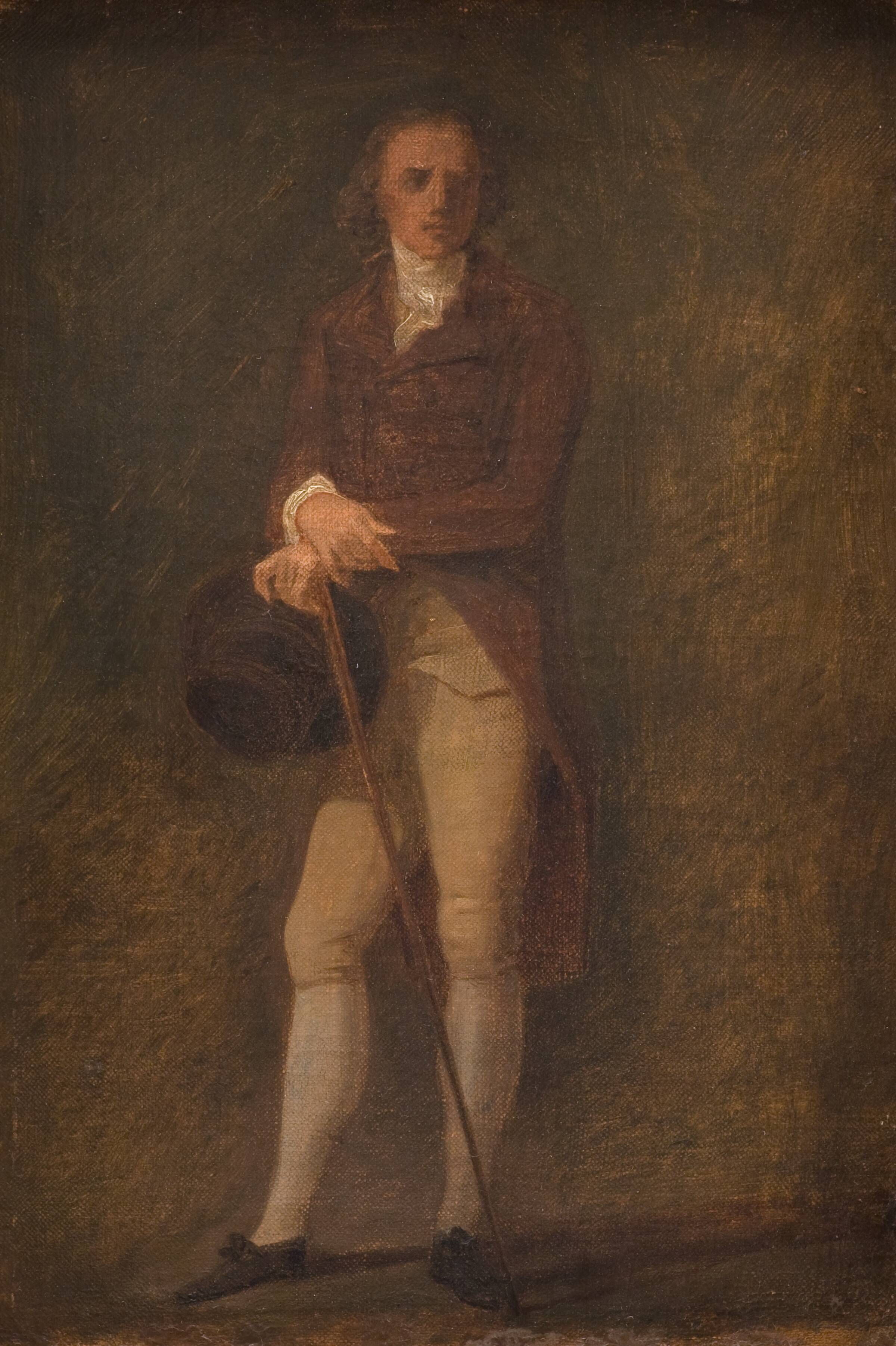 Portrætskitse. Maleren N.A. Abildgaard (?)., Jens Juel, 1760-1802