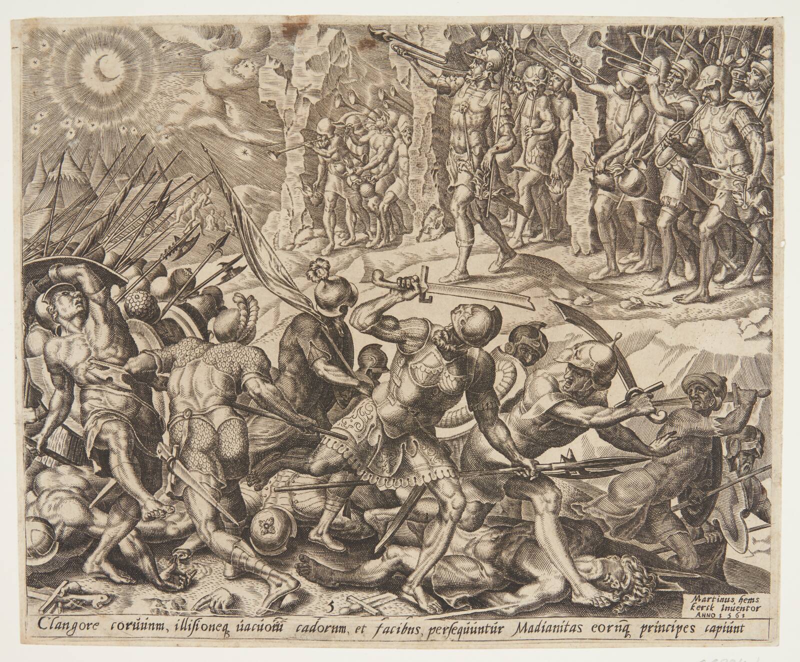 Gideon knuser midjanitternes hær, Ubekendt, 1561