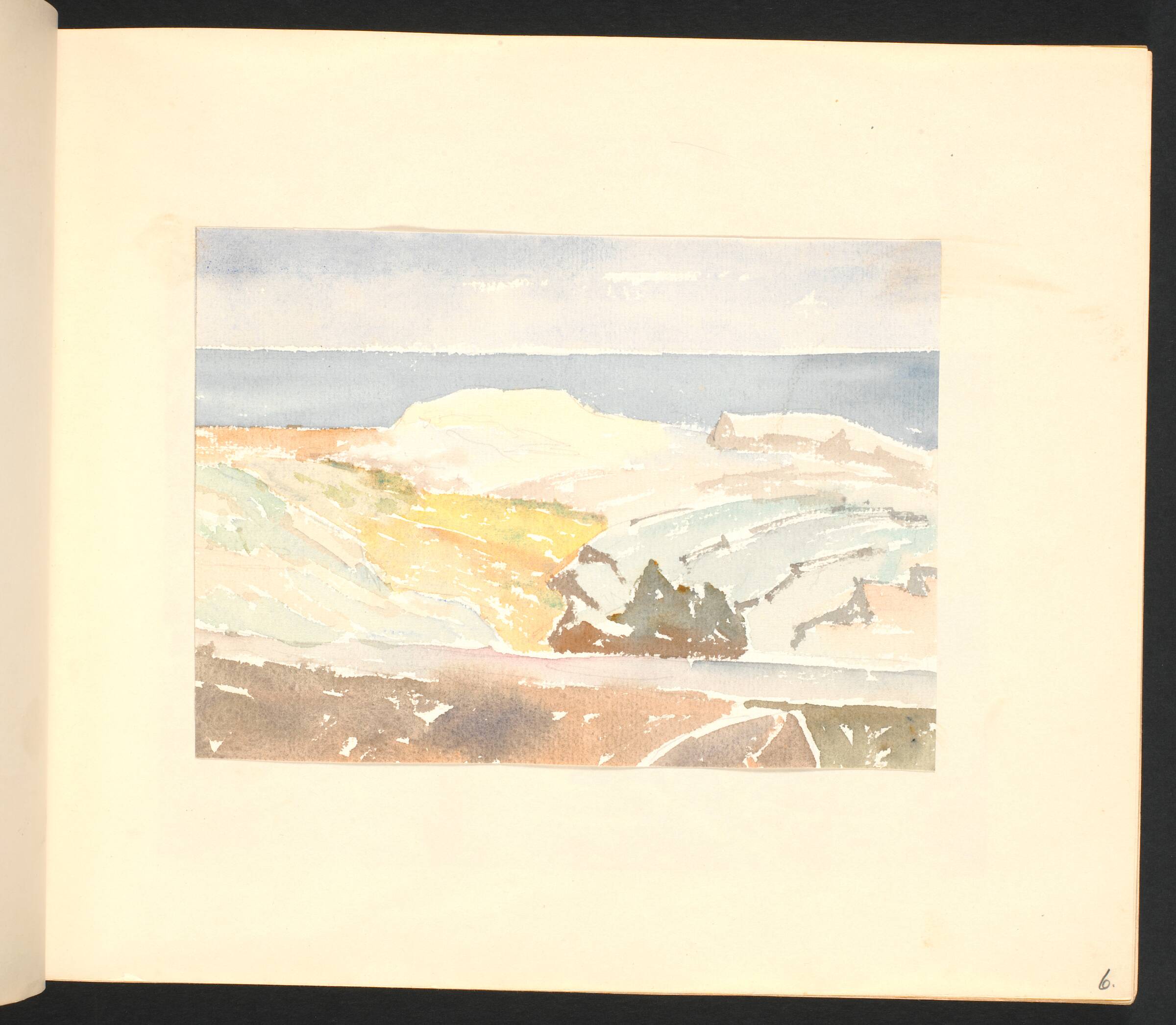 Christiansøkysten og havet, Johannes Frederiksen, 1944