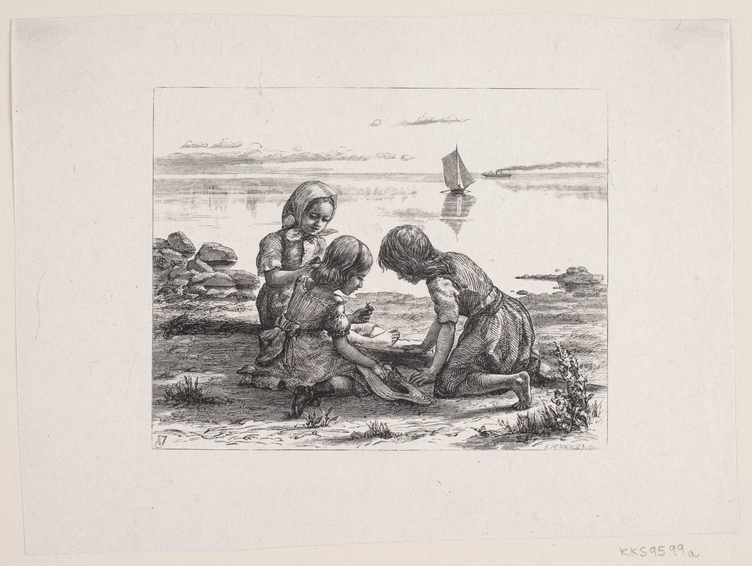 Illustration til Chr. Winther, "Billedbog for Store og Smaa", F. Hendriksen, 1847-1871