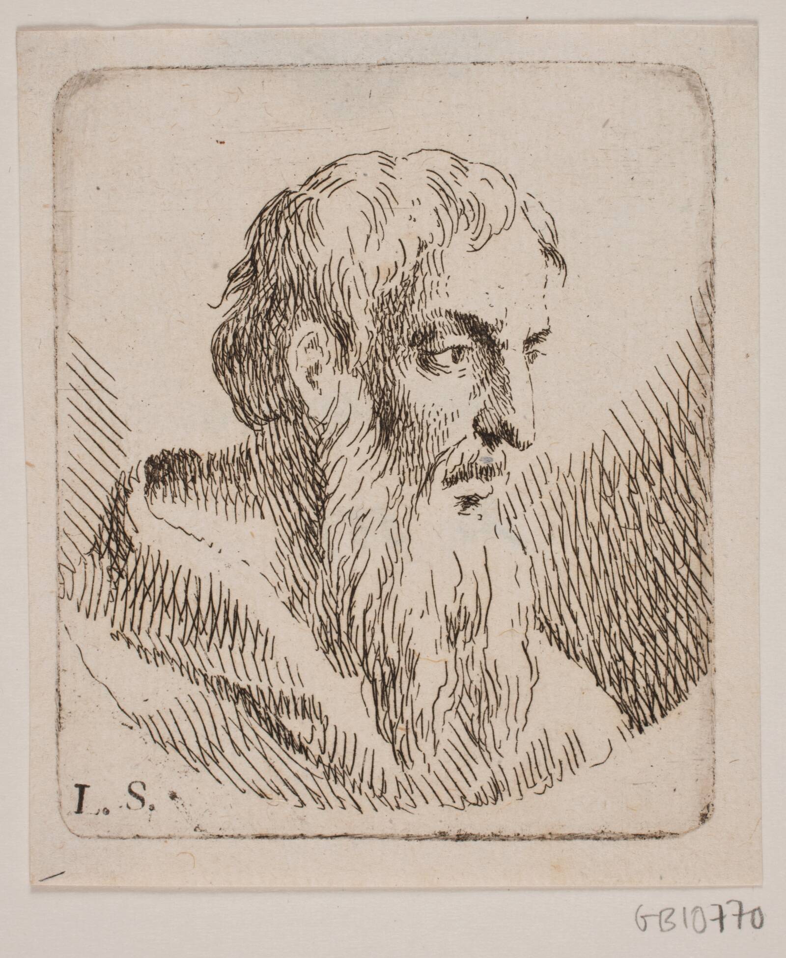 Olding med langt Skæg, W.A. Müller, 1733-1816