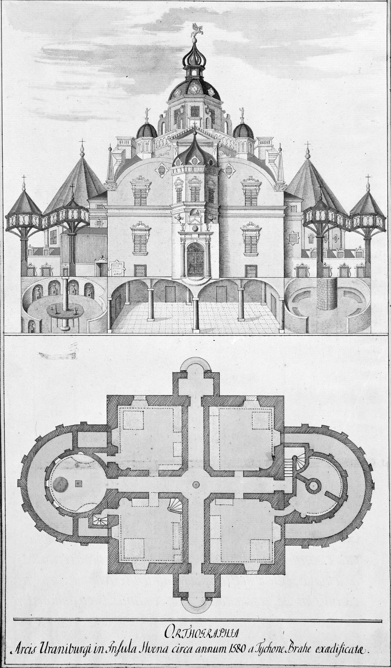 Uranienborg; opstalt og grundplan, Ubekendt, 1600-1700
