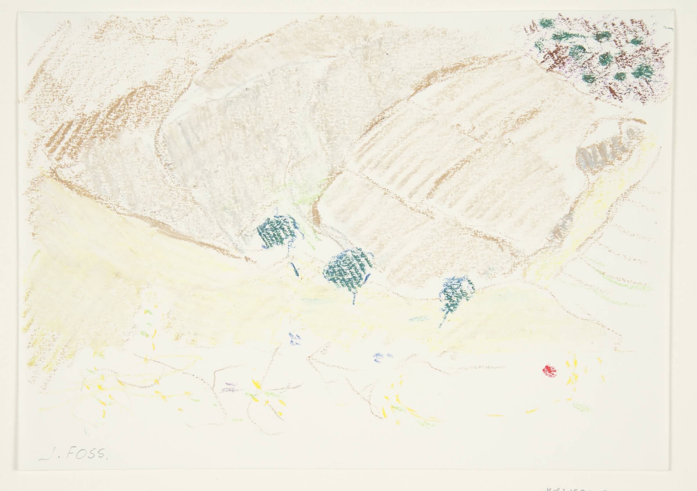 Bjergskråninger, Johanne Foss, 1954-1970