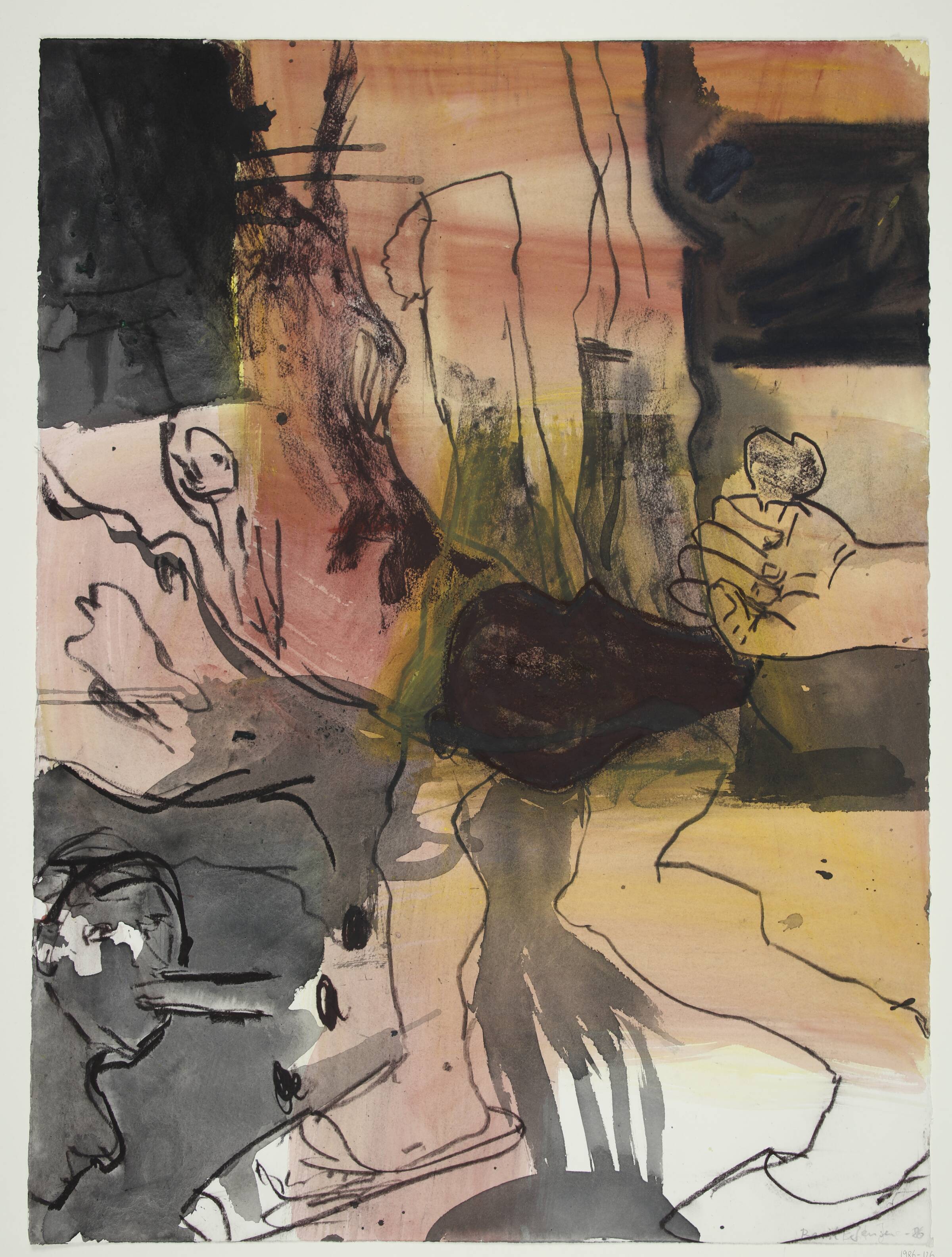 Tegning, Heggenhougen-Jensen, Berit, 1986