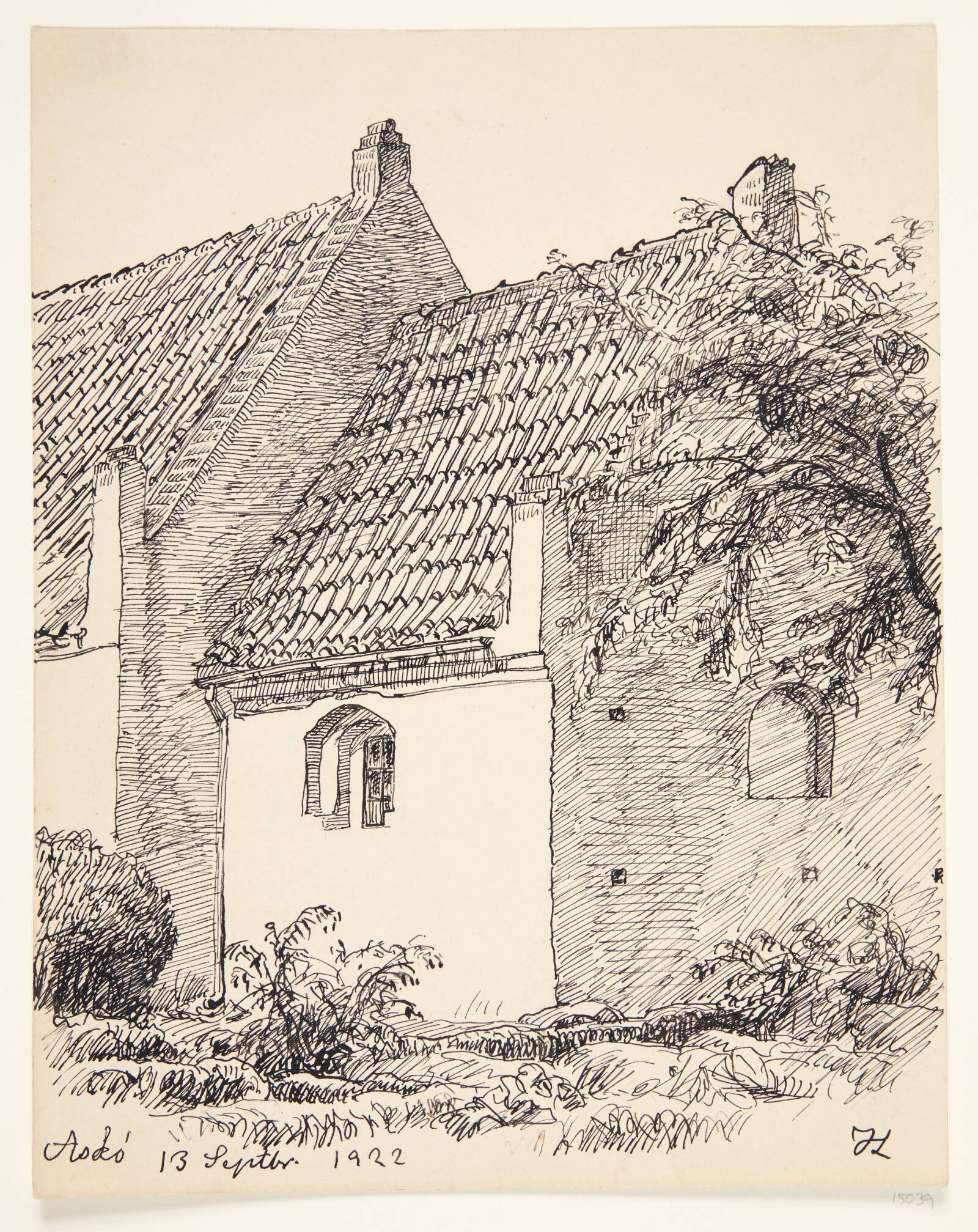 Kirke. Askø, Johannes Larsen, 1922