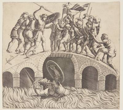 Horatius Cocles undslipper i Tiberen