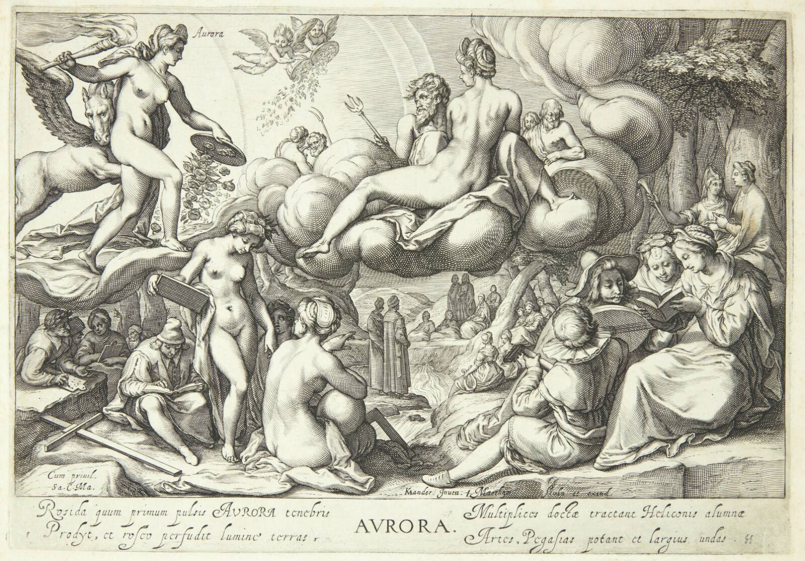 Morgen, Auroras tid, Jacob Matham, 1601-1605