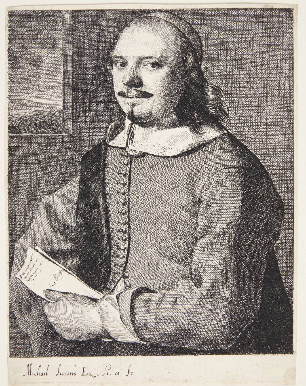 Portræt af Willem van der Borcht, Michael Sweerts, 1618-1664