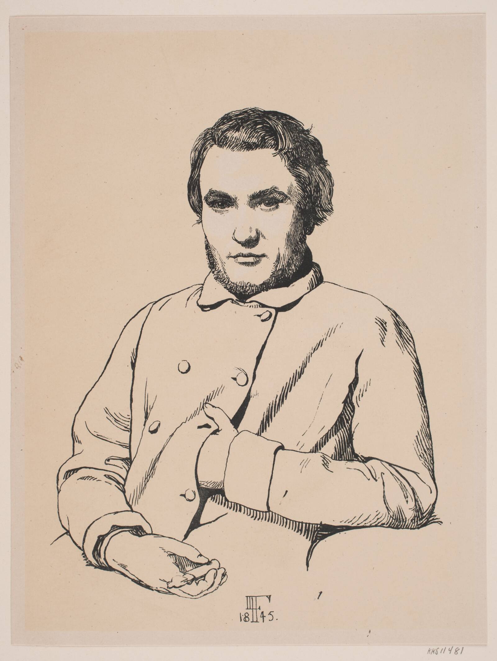 J. Th. Lundbye, Ubekendt, 1845