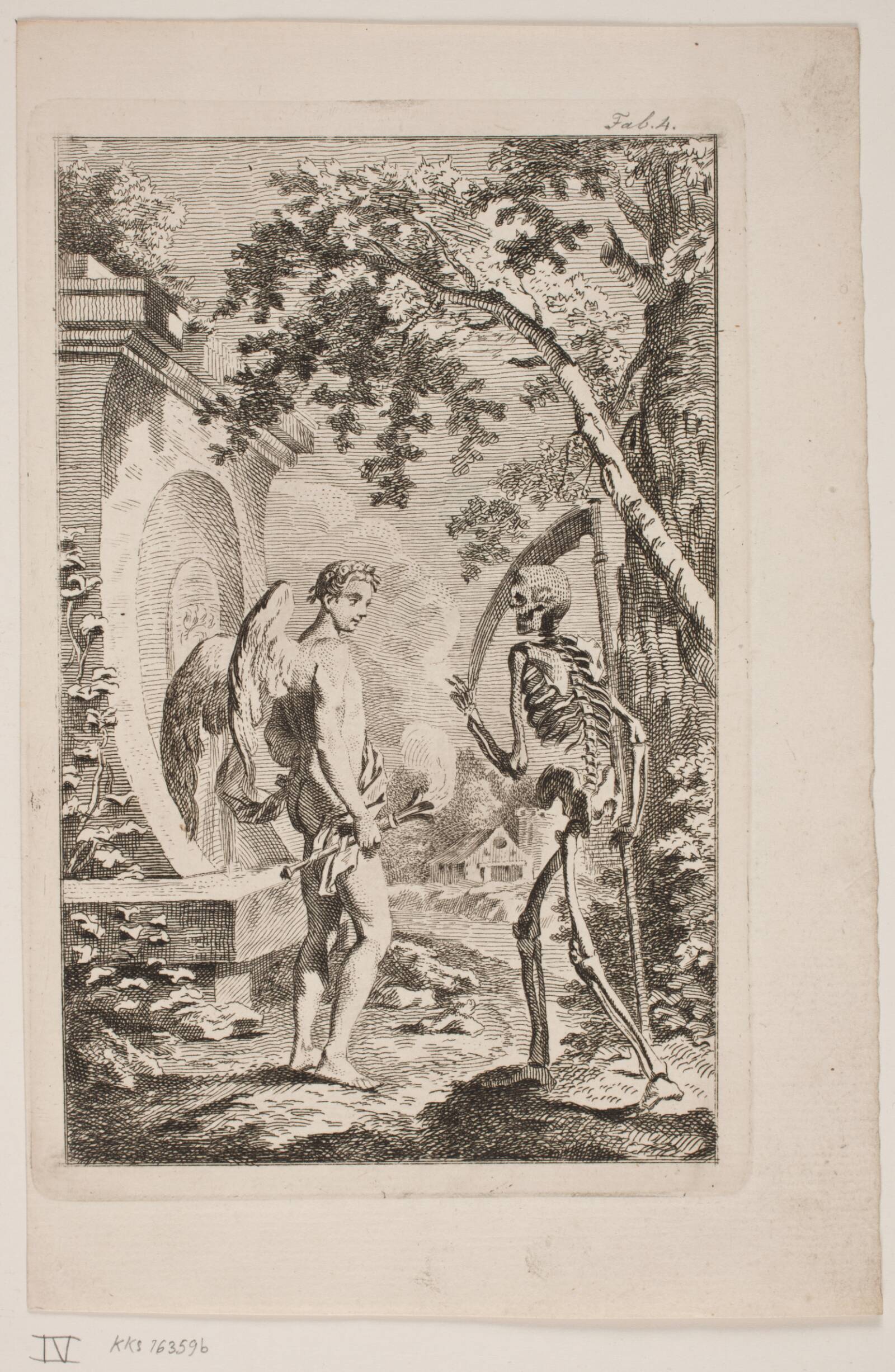 Hymeneus og Døden, Alexia de Lode, 1760