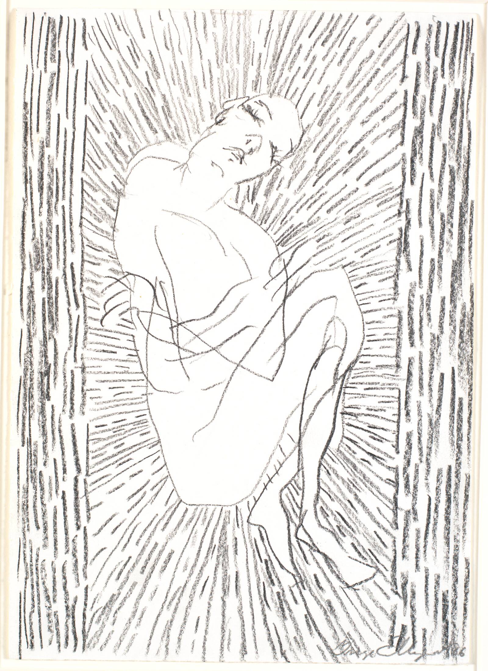 Tegning, Inge Ellegaard, 1986