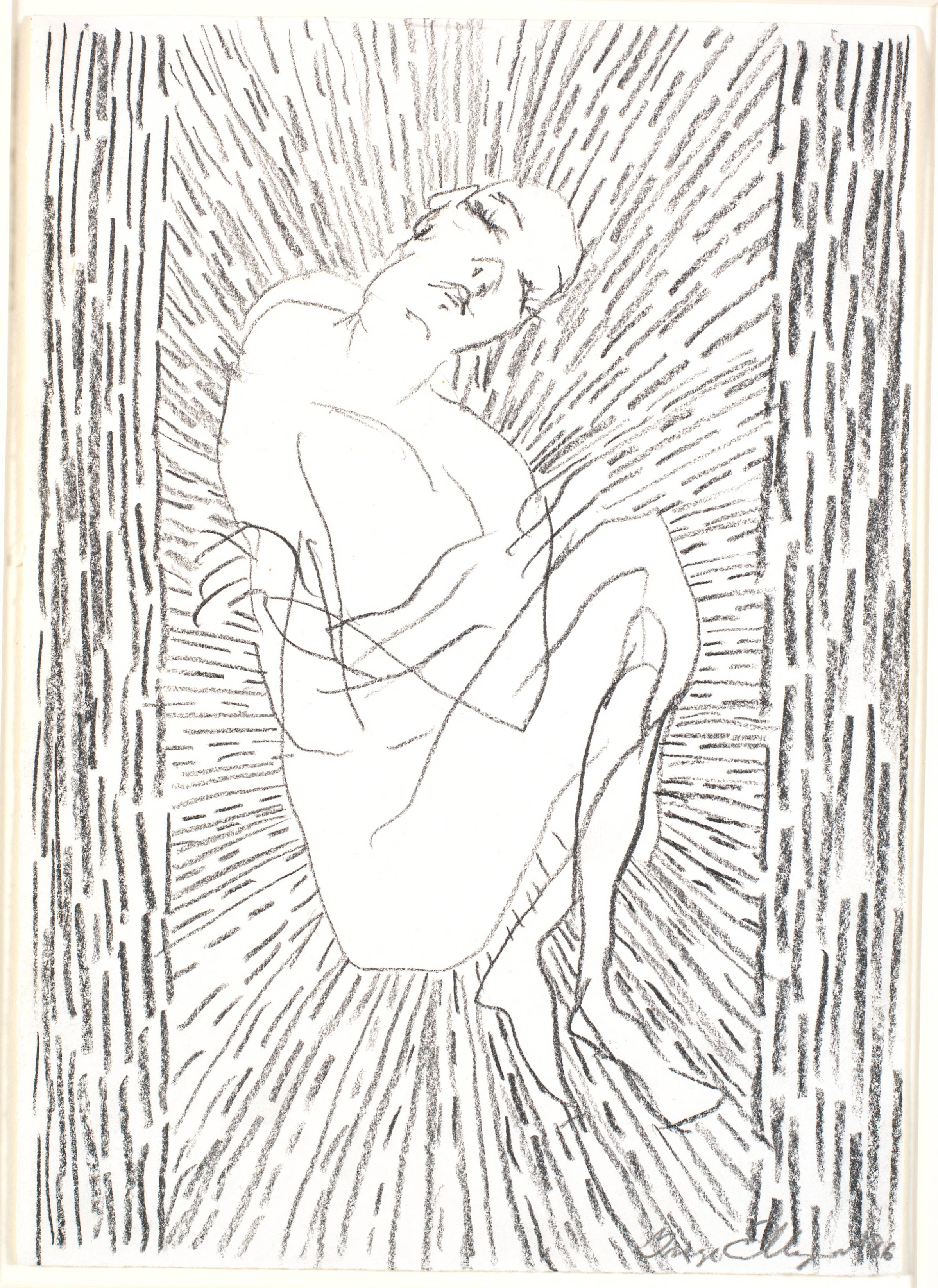 Tegning, Inge Ellegaard, 1986
