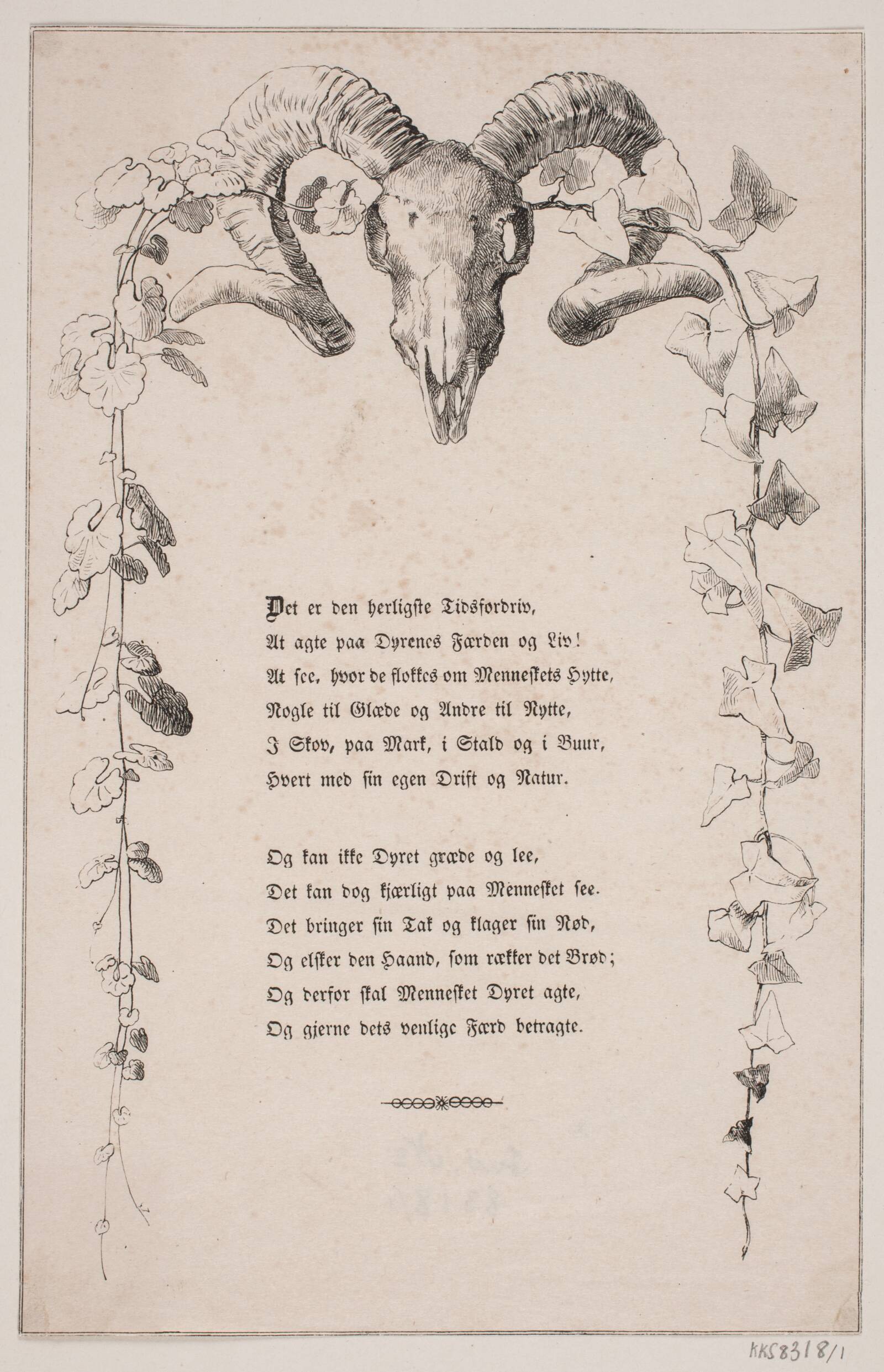 Indledningsdigt, Adolph Kittendorff, 1845