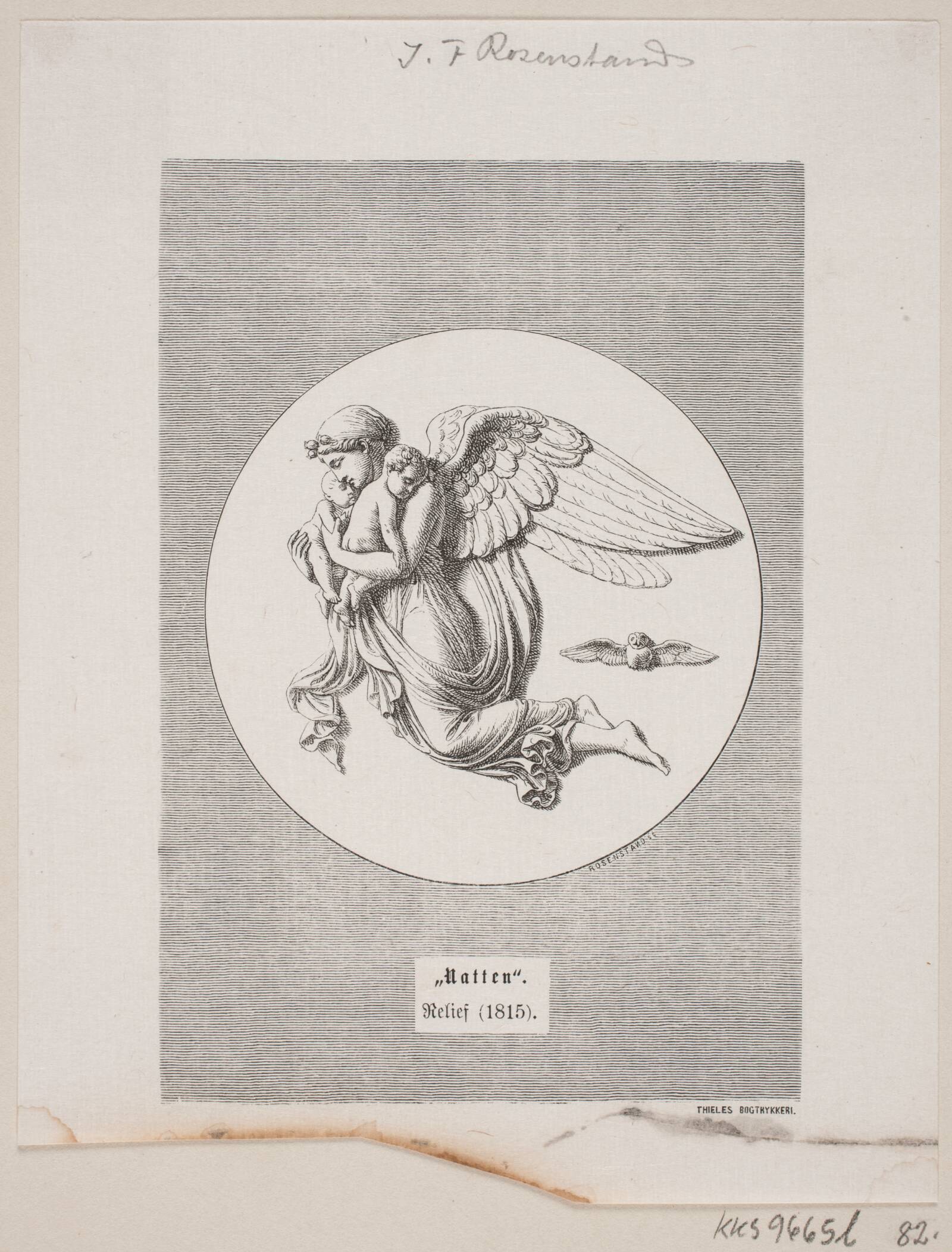 Natten, Johan Frederik Rosenstand, 1820-1887