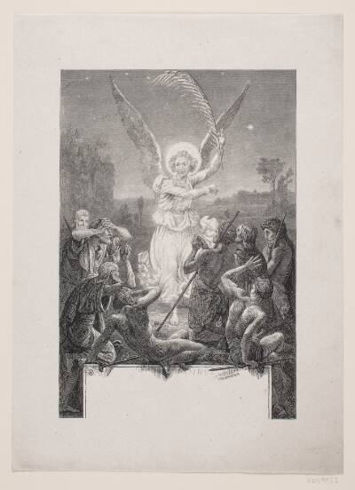 Illustration til "December", digt af Grundtvig